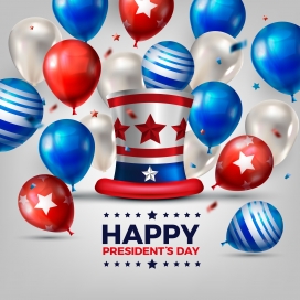 红蓝气球素材下载