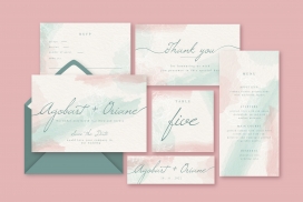 水墨风信封素材下载