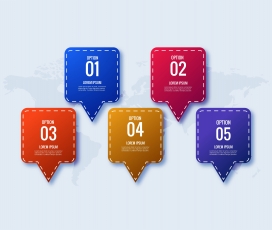 创意概念模板步骤标签设计