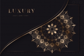 金色欧式花纹素材下载