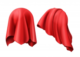 红色头巾桌布