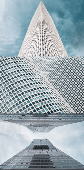 High Rise-仰拍的高楼大厦建筑