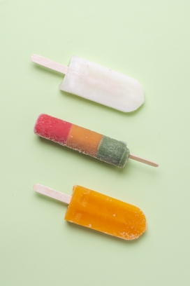 五彩水果味冰棒