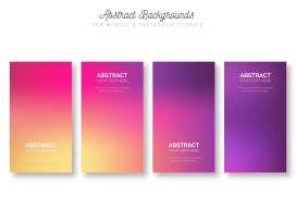 彩虹渐变色卡片素材