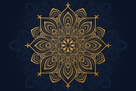 金色复古欧式花纹