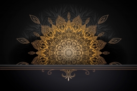 欧式金箔花纹素材下载