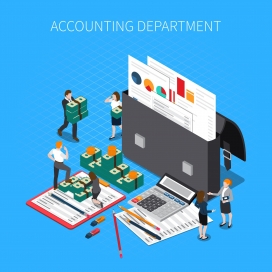 卡通财会财务素材