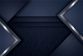 设计逼真的银色拉丝几何背景形式