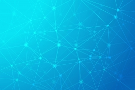 蓝色菱线交叉网络科技图