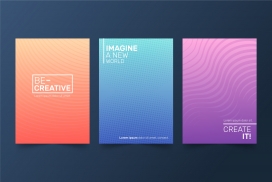 半色调渐变墙壁装饰画集合