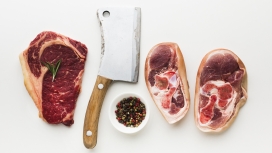 猪狗腿肉与菜刀与调理