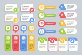 简洁的标签图表设计