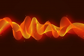 火焰风的曲线音频均衡器素材