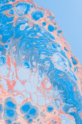 蓝色抽象液态纹理图