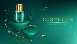 干冰云冷却的金箔绿色美容化妆品