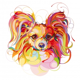 12种情绪狗的插画