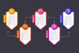 五彩的标签素材