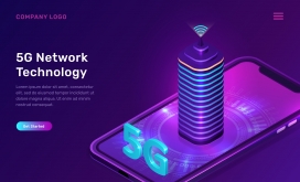 时尚智能5G手机素材