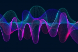 多彩均衡器曲线波段背景