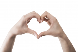 双手比心的图片
