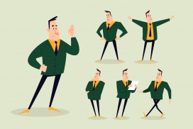 中年人卡通素材下载