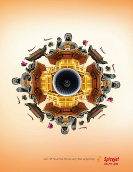 SpiceJet旅游平面广告