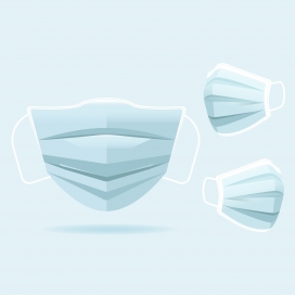 精致清爽的口罩素材下载