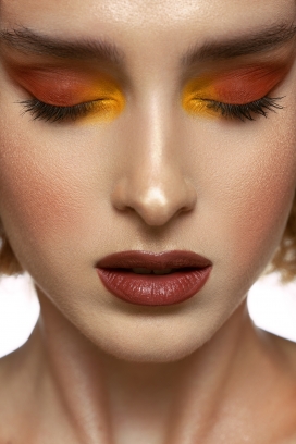 Sunset-赤褐色眼影美妆人像