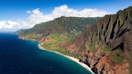 壮观大气的海岸线美景