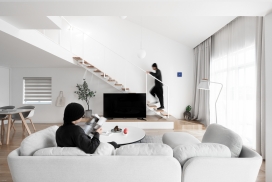 颜总家-浙江96平米的半空间住宅设计