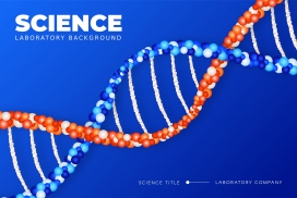 时尚立体的DNA螺旋素材下载