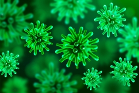 绿色病毒病菌素材