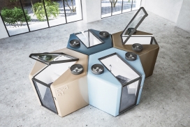 旨在让员工返回办公室隔离的密封工作吊舱