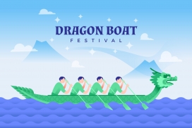 端午节赛龙船素材