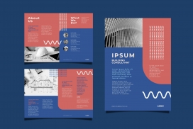 红蓝企业宣传册设计