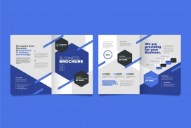 时尚简洁动感的企业宣传册素材下载