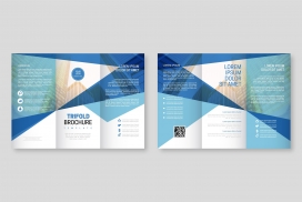 三角几何交叉线宣传册素材