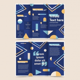 三折小册子模板样式