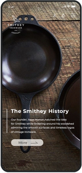 Smithey-铁锅厨具界面设计