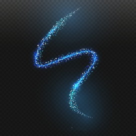 潦草风蓝色光影素材