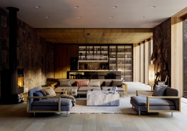 乌克兰175平米的建筑室内设计