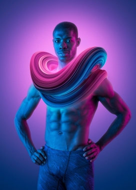 NEON-彩虹流体围脖