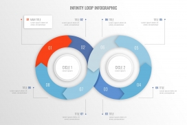 交叉的2个圆形素材下载