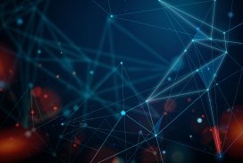 立体几何交叉的菱形素材