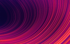 红色圆形的波浪线圈图