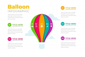 五彩立体的氢气球素材