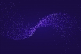 蓝色粒子波动素材