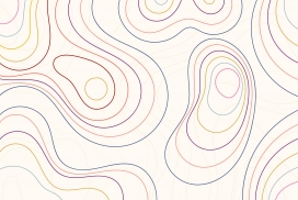 七彩线地形图背景