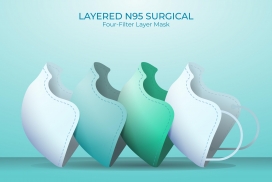 时尚的N95口罩素材图