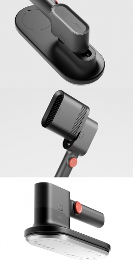 便携式吹风机和熨斗的概念旅行包